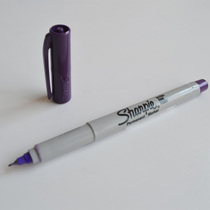 American sharpie purple dust-free marker very fine dot marker pen 37118Ultra Fine0 5MM