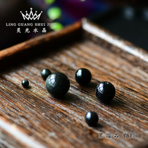 4-14mm natural obsidian round beads scattered obsidian semi-finished DIY handmade beads bracelet accessories