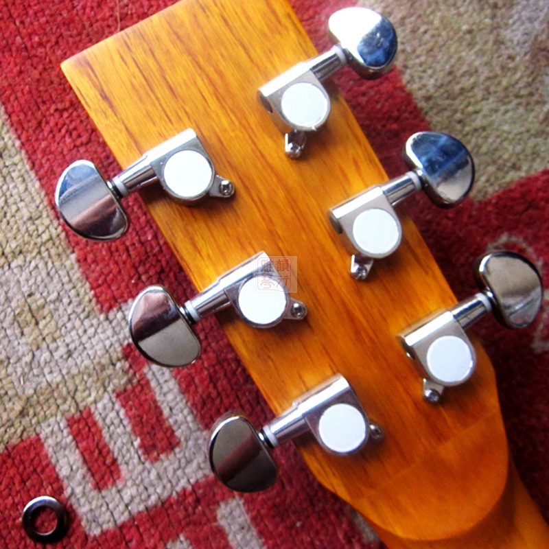 Alice Guitar String Button AD-016 Totally Enclosed Chrome Plated String Button Knob Ballad Guitar Strings STRING SHAFT SUIT