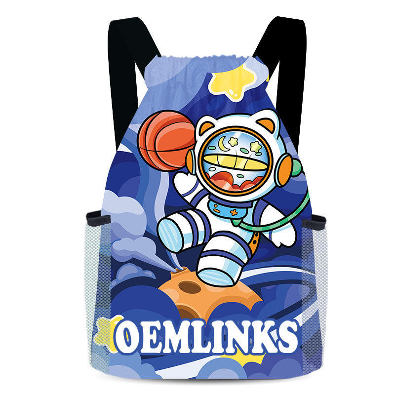 Drawstring drawstring backpack, multifunctional sports bag, basketball bag, casual bag, large capacity student bag, lightweight customization