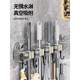 Hot-selling mop clamp wall-mounted bathroom mop clamp bathroom suction cup long strip hook storage rack