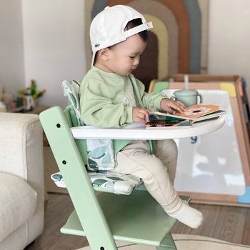 Bench baby dining chair solid wood children dining chair baby dining chair home multifunctional safe storage
