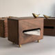 Black walnut solid wood cardboard box hotel home living room dining bedroom home wooden storage tissue box