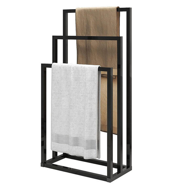 Cross-border simple metal floor-standing towel rack detachable bathroom towel rack bathroom display storage rack