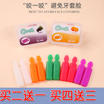 cleanpik food bite glue orthodontic bite glue stick Angel era with braces face invisible orthodontics