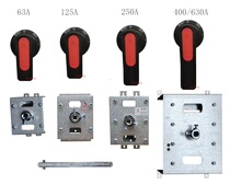 New circuit breaker operating mechanism plastic case switch hand actuator air switch NM6 125A 3p handle CZ2