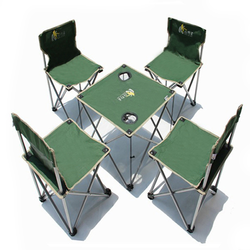 Frenter midsize outdoor table and chairs Fishing Fold Sleeve Chairs Beach Chairs 5 Pieces Suits to deliver handbag