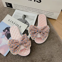 Розовая+розовая точка точка белые луки