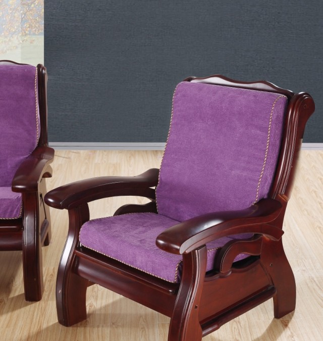 Ngô lông rắn màu đôi chiến đấu ghế liên bang đệm có thể tháo rời màu đỏ rắn sofa gỗ đệm với trở lại dày đệm lót ghế ngồi