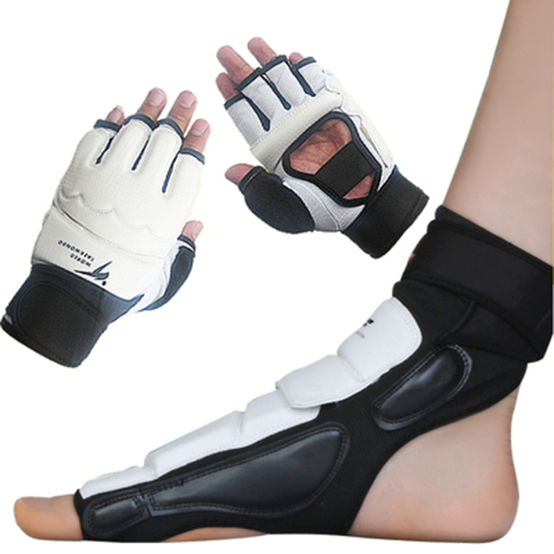 Taekwondo armchair protective foot jacket adult child protective foot back loose beating training match guard with full range of ankle gloves-Taobao