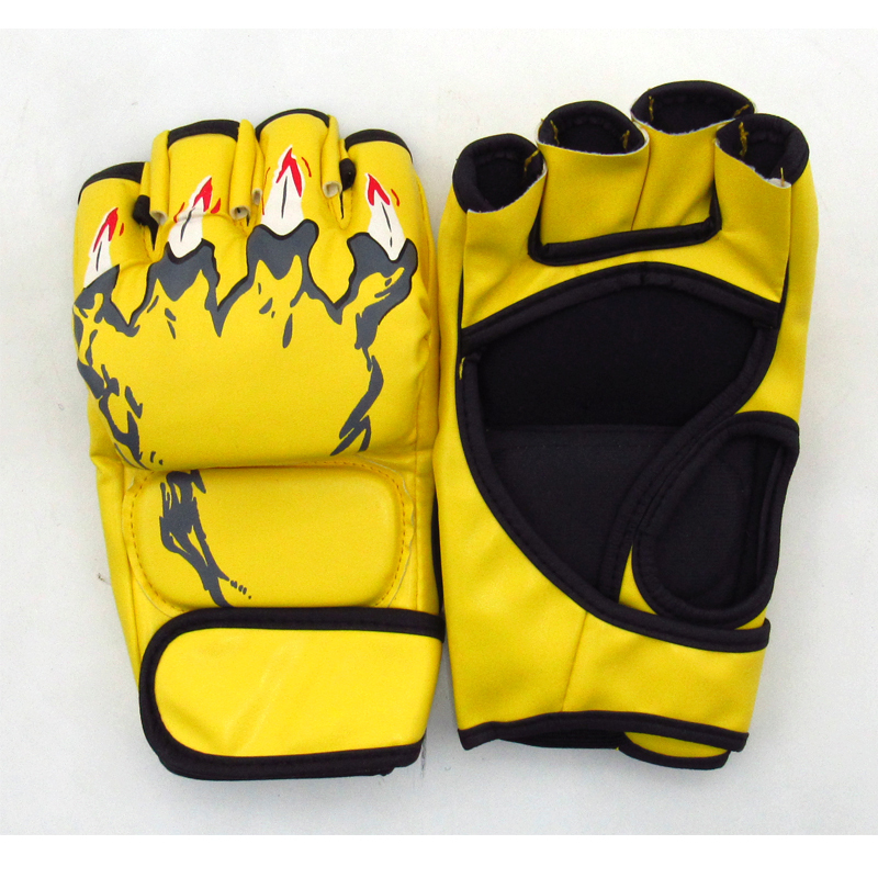 Boxing Gloves for Adults, Half-Finger Gloves for Punching Bags, Men's and Women's Free Fighting, Mma Professional Training, Taekwondo