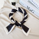 Candy color solid color streamer small silk scarf female all-match small square scarf headscarf professional decoration scarf hairband tied bag belt