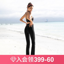 Runaway Lolita no embarrassment line loose sweatpants womens running pants drawstring yoga pants fitness pants tide