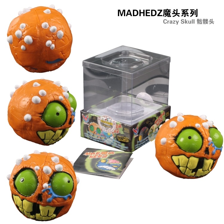 Magic Head-Rubiks Cube Thứ hai Thứ hai Alien Rubik Cube MAD HEDZ Phim hoạt hình Hình dạng Đồ chơi giáo dục Cube của Rubik - Đồ chơi IQ