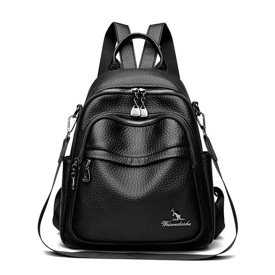 Hong Kong I.Tgreg Women's Fashion Backpack Genuine Leather Lightweight Versatile Mother Backpack Soft Leather Casual Travel Bag