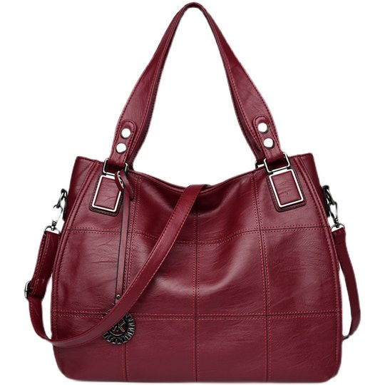 Hong Kong I.Tgreg genuine leather bag for women, European and American mother bag, soft leather portable shoulder bag, large capacity, versatile crossbody bag