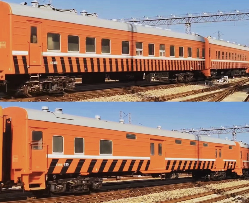(Brand New in Stock) Micro Scene (Monster Room Special Edition) N Scale Beijing Railway Rescue Car Set of Two