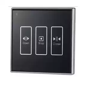 Monorail electric curtain switch panel wireless remote control touch screen left and right smart home curtain control accessories