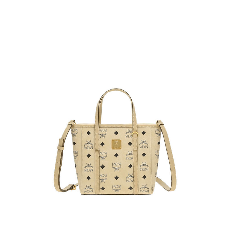 Mcm Toni Visetos Mini Basket Tote Bag Women's Shoulder Crossbody Bag