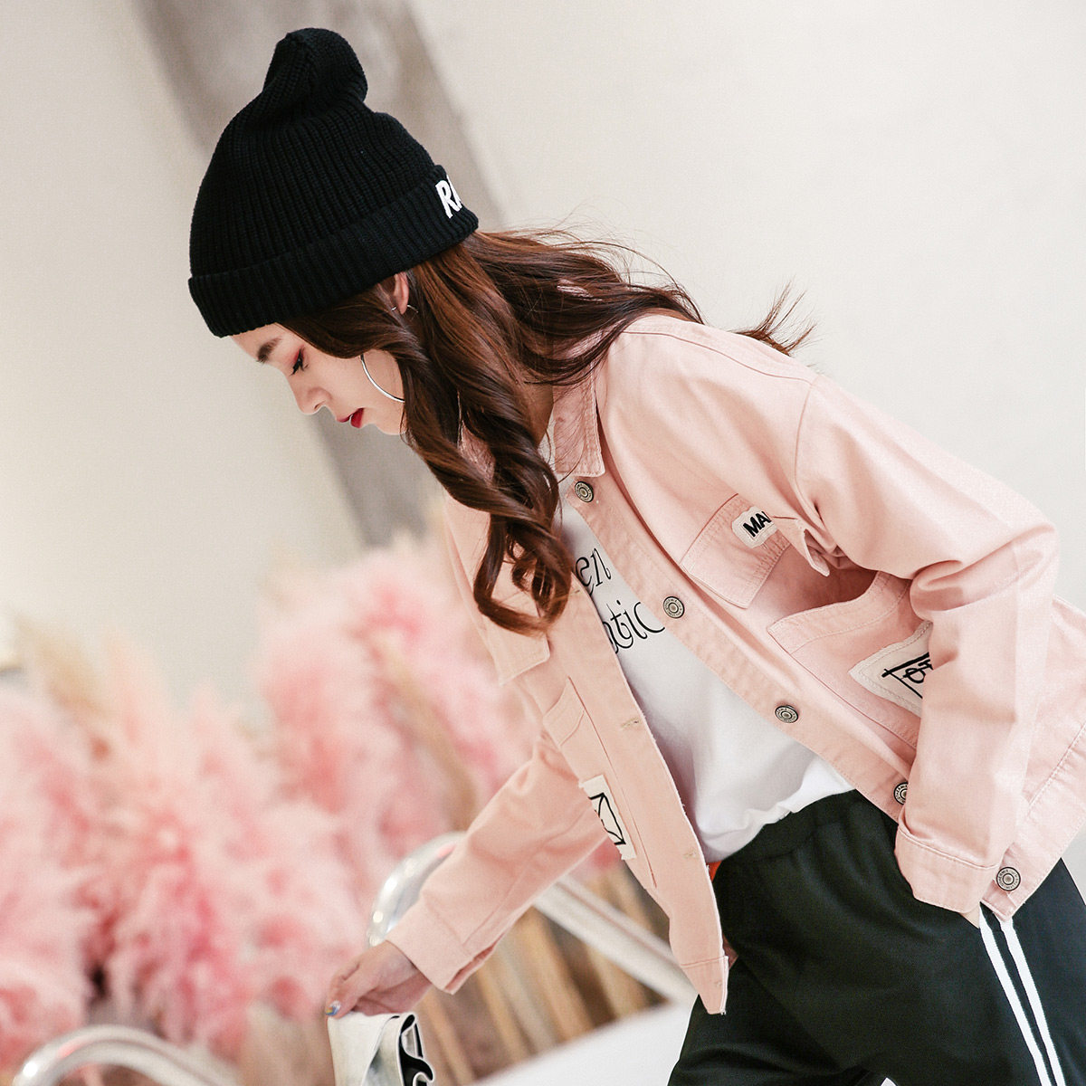 糖果色牛仔短外套女学生韩版bf宽松春秋季百搭休闲秋装2017新款潮