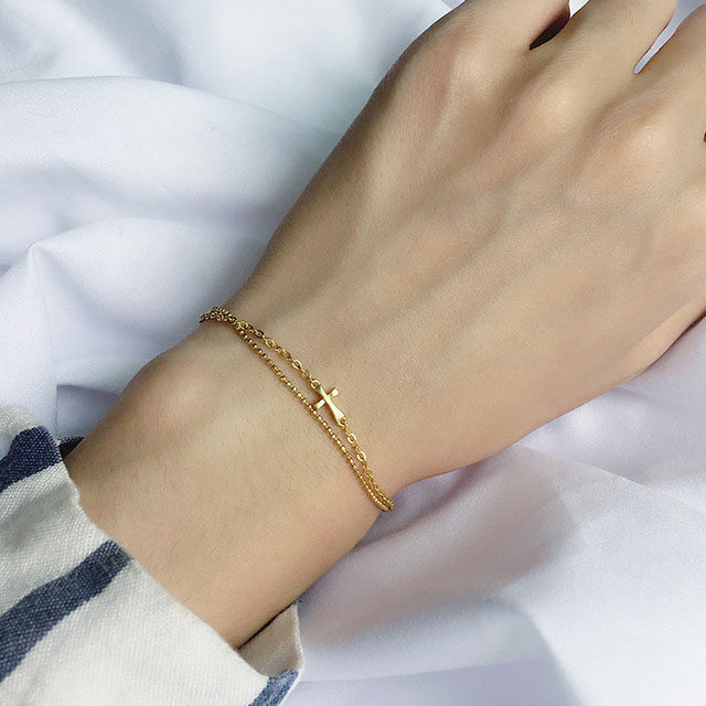 Christ Jesus Teaches Female Cross Handmade 925 Pure Silver Christians Gilded Cross Handmade Jewelry Gift