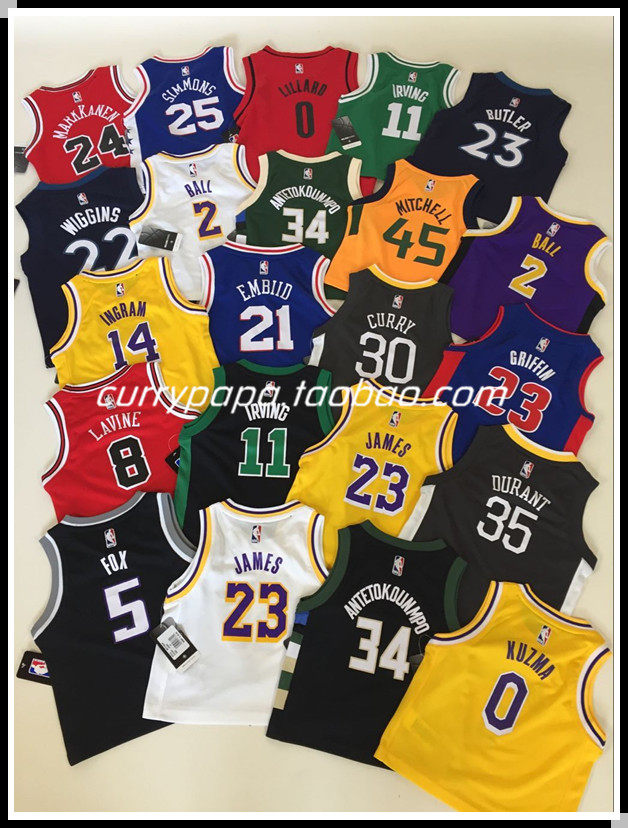 Children's Jersey Baby Basketball Suit Kids Basketball Vest New Season Lake Warriors and other co-sets