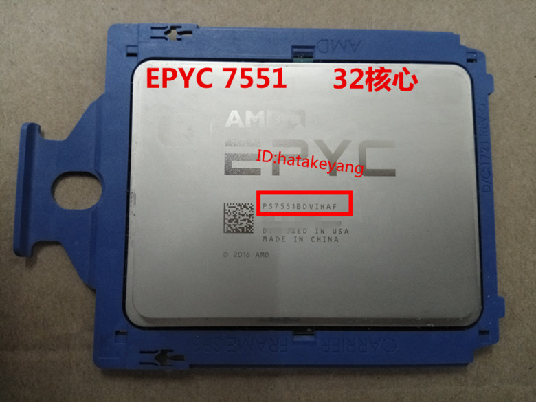 AMD Xiaolong EPYC 7551 CPU 32 core 64 thread official version for Super Micro H11DSI