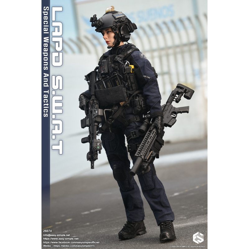 In Stock Easy&Simple Es 1:6 Scale 26074B Lapd Swat Female Officer Model B Version In Stock Easy&Simple Es 1:6 Scale 26074B Lapd Swat Female Officer Model B Version
