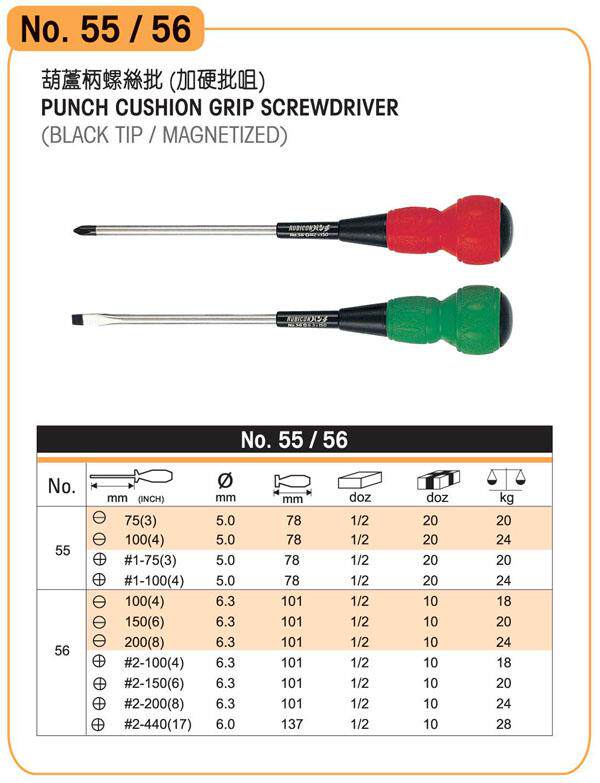 Original loaded Robin Hood RUBICON NO 55 56 Series gourd handle screwdriver screwdriver batch with hard batch-Taobao
