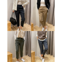 Mud brothers shop autumn and winter upgrade GAO end line Japanese casual wild nine-point thick suit pants