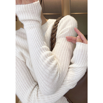 Mud brothers shop Light of domestic products Consinee baby pure cashmere island essence seamless sweater