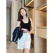 Muds shop early summer limited classic denim shorts refreshing commuter Bermuda pants are skinny