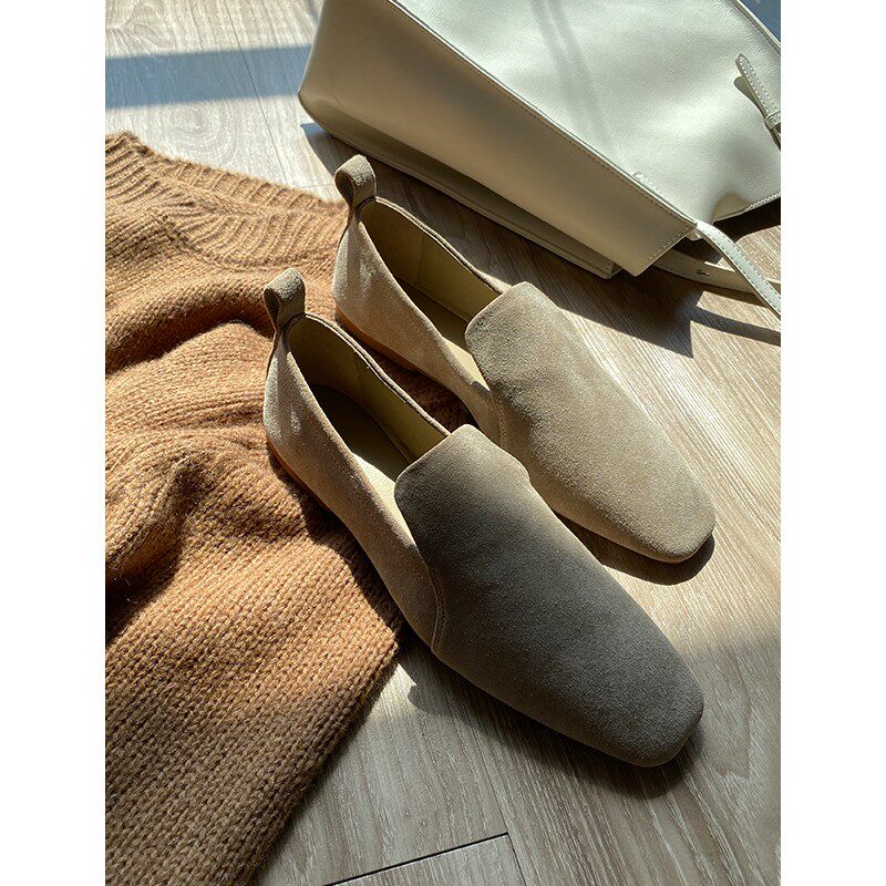 Mud brother's shop Mud brother's private clothes improved suede suede loafers soft leather retro