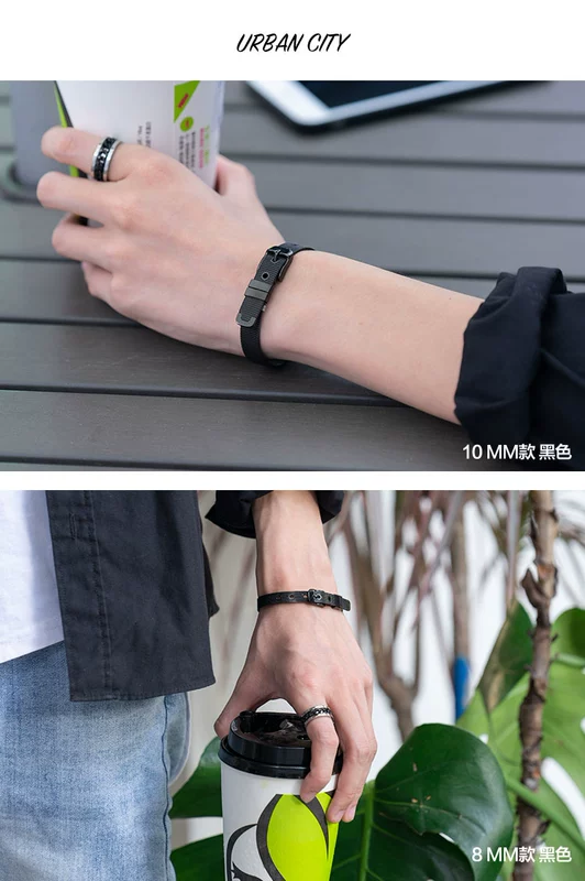 Châu Âu và Hoa Kỳ móng ngựa khóa thắt lưng vòng đeo tay Hàn Quốc gió mạng đồng hồ màu đỏ dây đeo nam và nữ cặp vợ chồng điều chỉnh vòng đeo tay