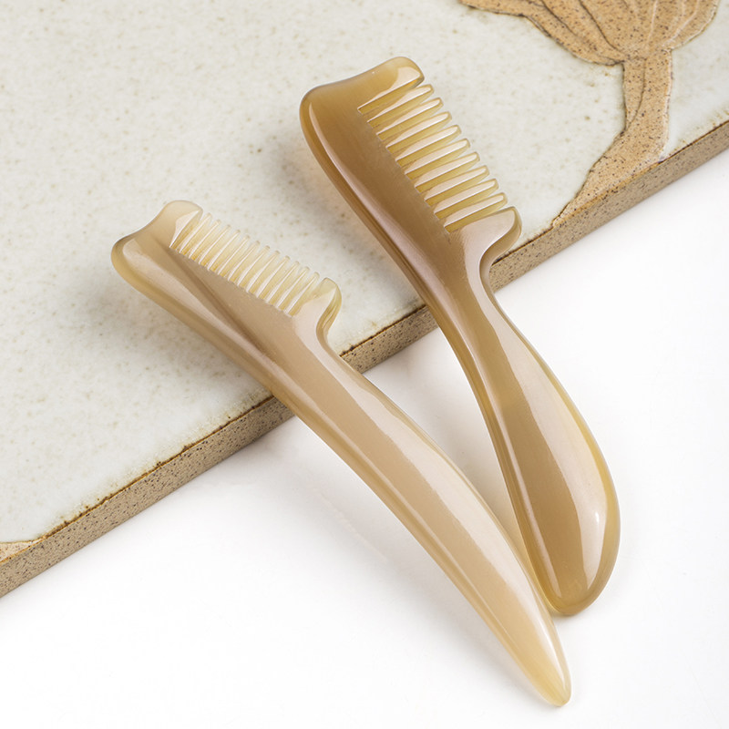 Dial Gluten New Comb Brow Bone Cream Import Comb White Buffalo Horn Scraping Comb Facial Home Beauty Salon Universal 