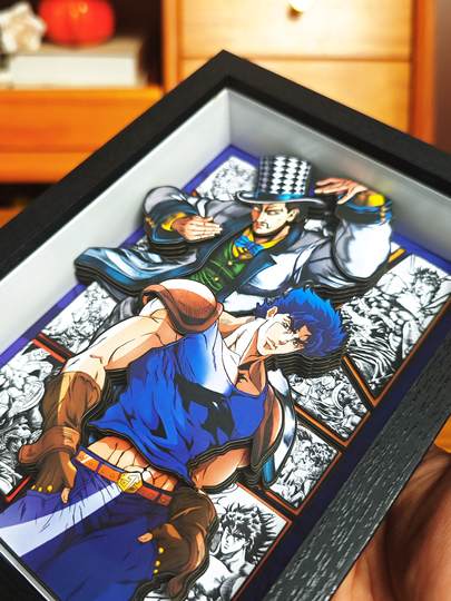 jojo的奇妙冒险全家福立体画承太郎动漫周边徐伦迪奥摆台生日礼物