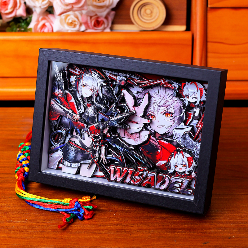 Arknights Logos 3D Stereo Figure Fan-Made Peripheral Figurine Model Toy Display Stand Handmade Birthday Gift