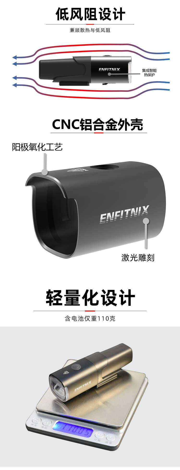 Умный индукционный велосипед, водонепроницаемый фонарь, передние фары 