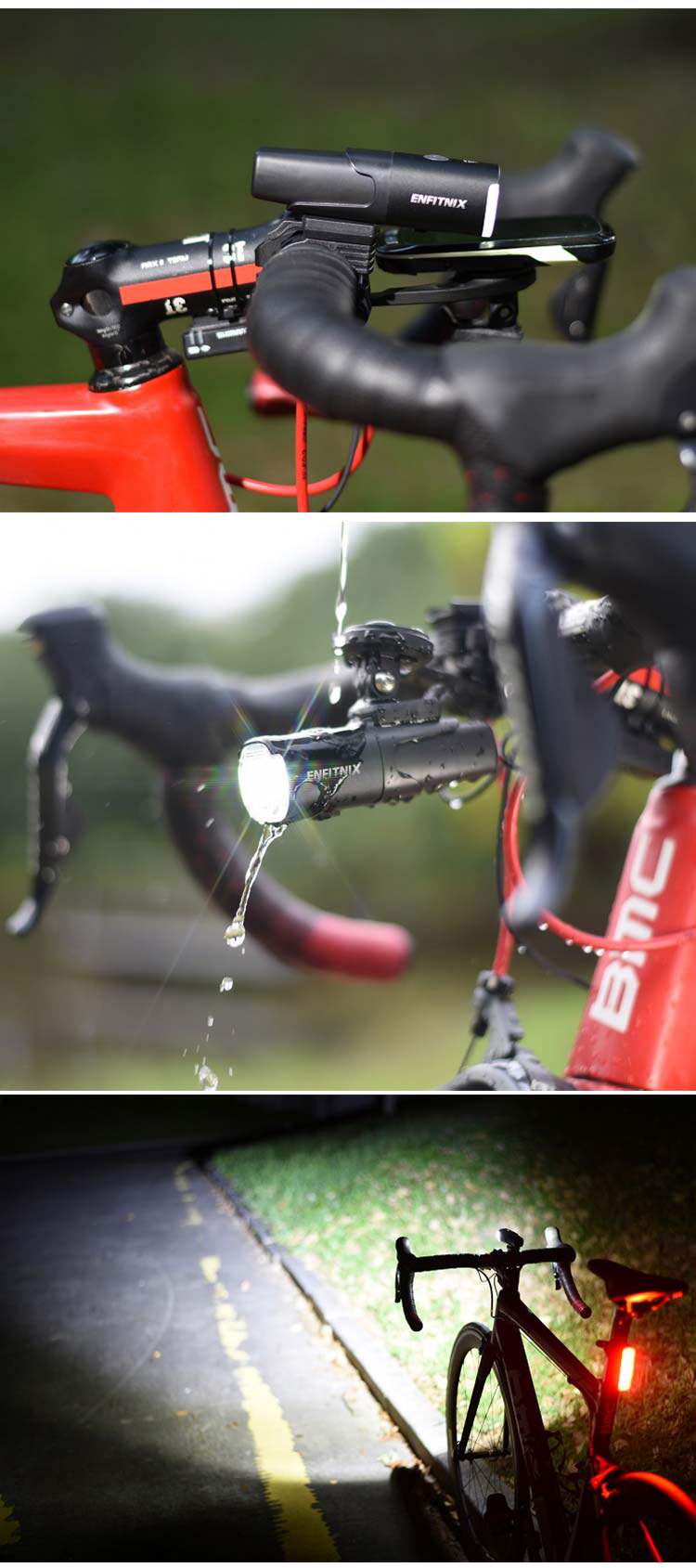 Умный индукционный велосипед, водонепроницаемый фонарь, передние фары 