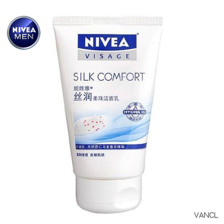 妮维雅女士洗面奶丝润柔珠洁面乳100g 深层清洁 滋润 正品