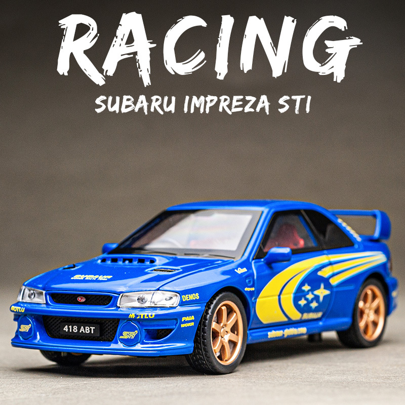 Subaru Impreza Wrc Rally Car Alloy Model Car 1:32 Boy Toy Car Ornament Simulation Car Model