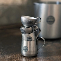 Japan Qingfang Manufacturing retro milk pot Milk cup Milk tank Stainless steel matte AOYOSHI VINTAGE series