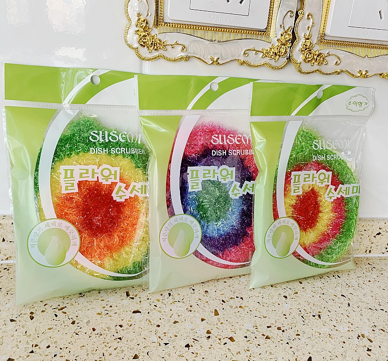 Pure Handmade Strawberry Dishcloth Series Acrylic not stained with oil dishwashing Watermelon Dishcloth for cloth Cloth Melon