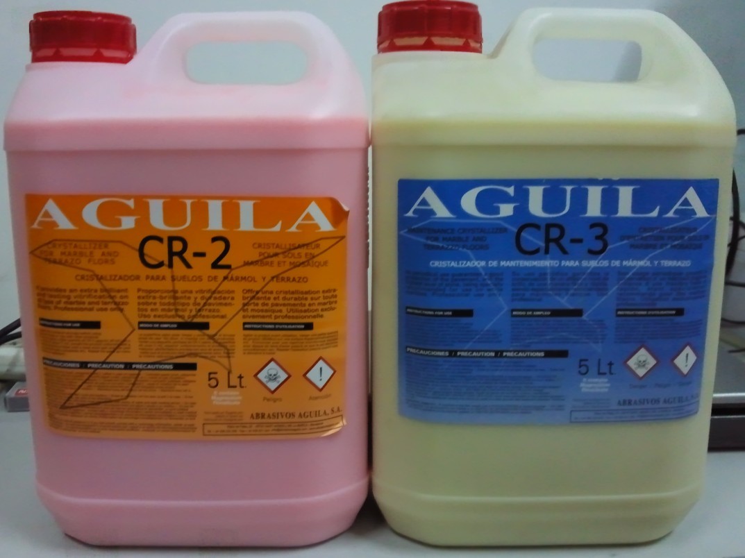 Stone maintenance agent CR1CR2CR3 crystal surface treatment agent, stone crystallization agent maintenance agent with anti-counterfeiting AGUILA