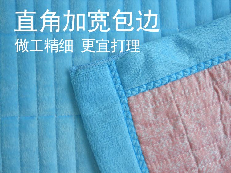 Khăn trải giường bằng pha lê nhung được bọc bằng một mảnh nhíp bông đơn mùa đôi chăn ngắn sang trọng chống trượt phiên bản AB ga giường thun lạnh