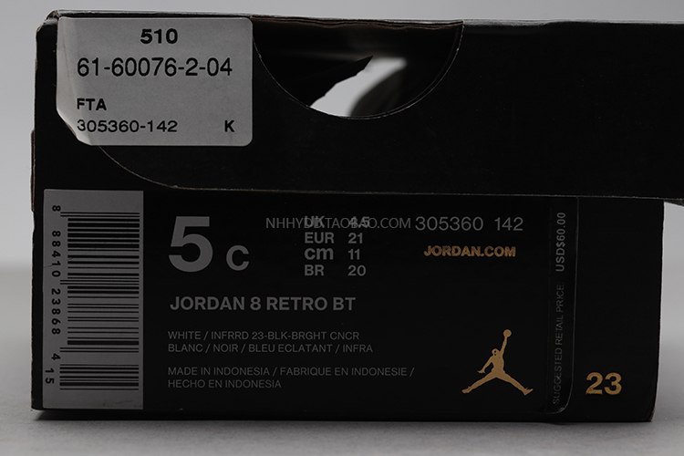 Burdock Air Jordan 8 Joe 8 AJ8 aj8 Ba vương miện liên tiếp Giày trẻ em 305360-142 - Giày dép trẻ em / Giầy trẻ giày adidas trẻ em