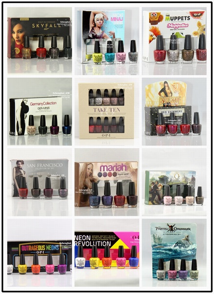 Opi Nail Polish Watercolor Brazil Cola Nordic Neon Washington Mini Set 3.75ml 24 Options to Choose from