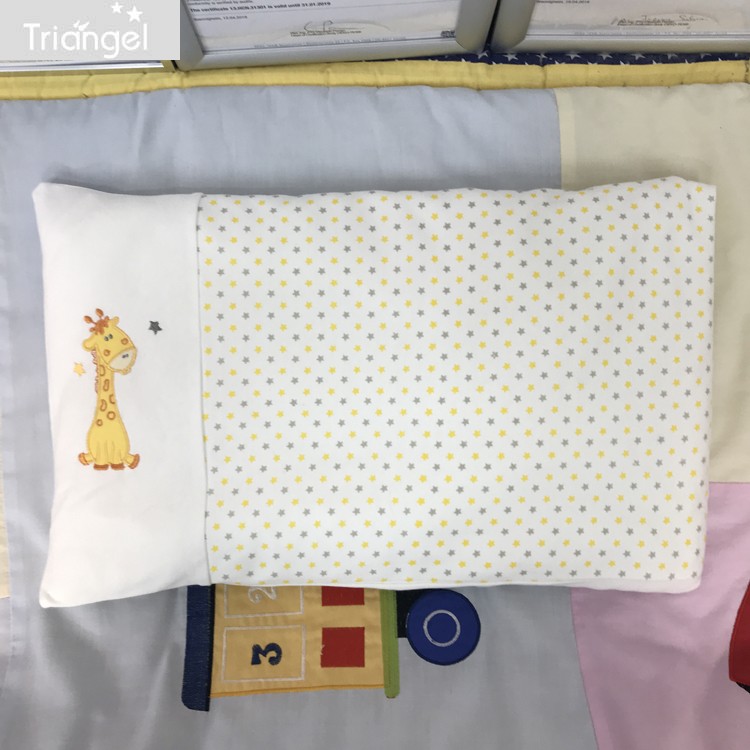 (Blemish Handling) Pure Cotton Infant Pillow Baby Bed Bedding Newborn Pillowcase Pillow Core Removable