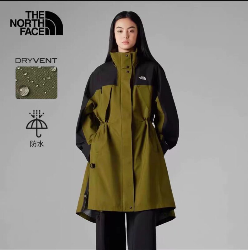 Slightly Flawed Tnf North Face Ue Designer Mid-Length Waterproof Hardshell Jacket with Detachable Hood for Women Outdoor 8A7K