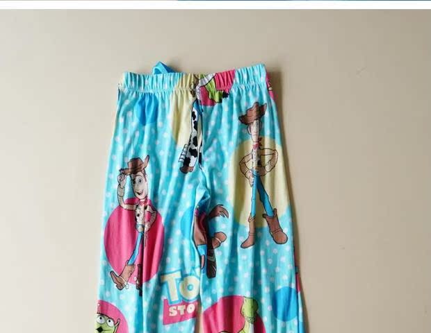 Mùa hè mới hoạt hình cotton kích thước lớn dây rút giải trí nhà chín điểm quần ngủ phần mỏng lỏng và thoải mái quần bông nam thu đông